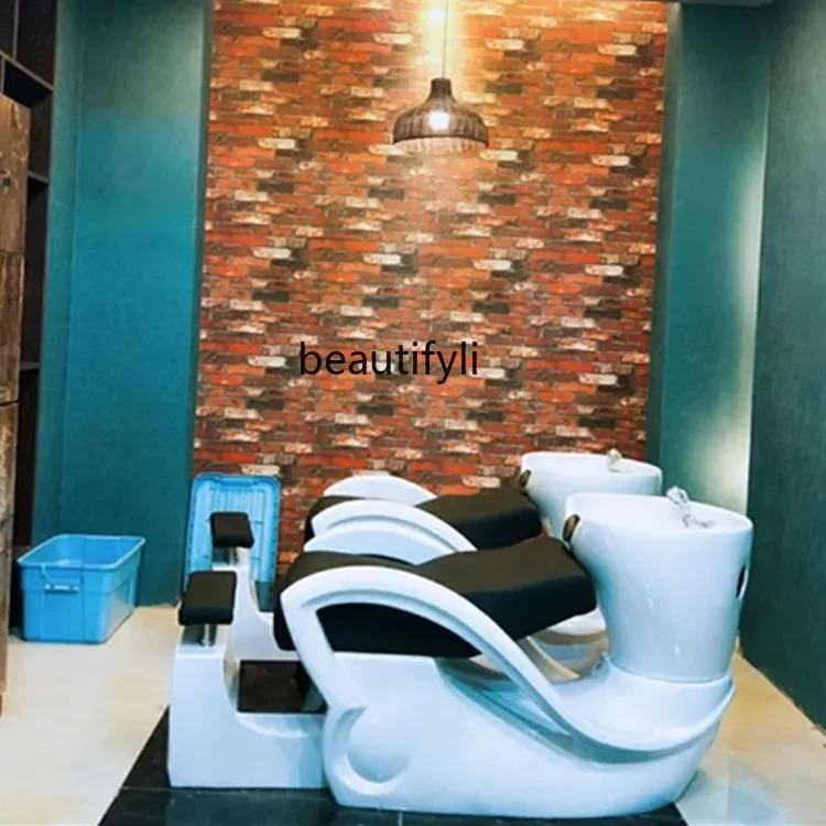 Стул для парикмахерской атмосферный полулежачий шампунь из ФАП пластика стрижки