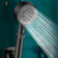 5 modes water saving shower head adjustable high pressure shower one key stop water massage shower head for bathroom accessories