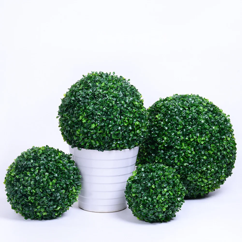 

Зеленая трава, искусственное растение, Миланская трава, шар, искусственный шар эвкалипта, шар для свадебной вечеринки, уличное украшение, бонсай