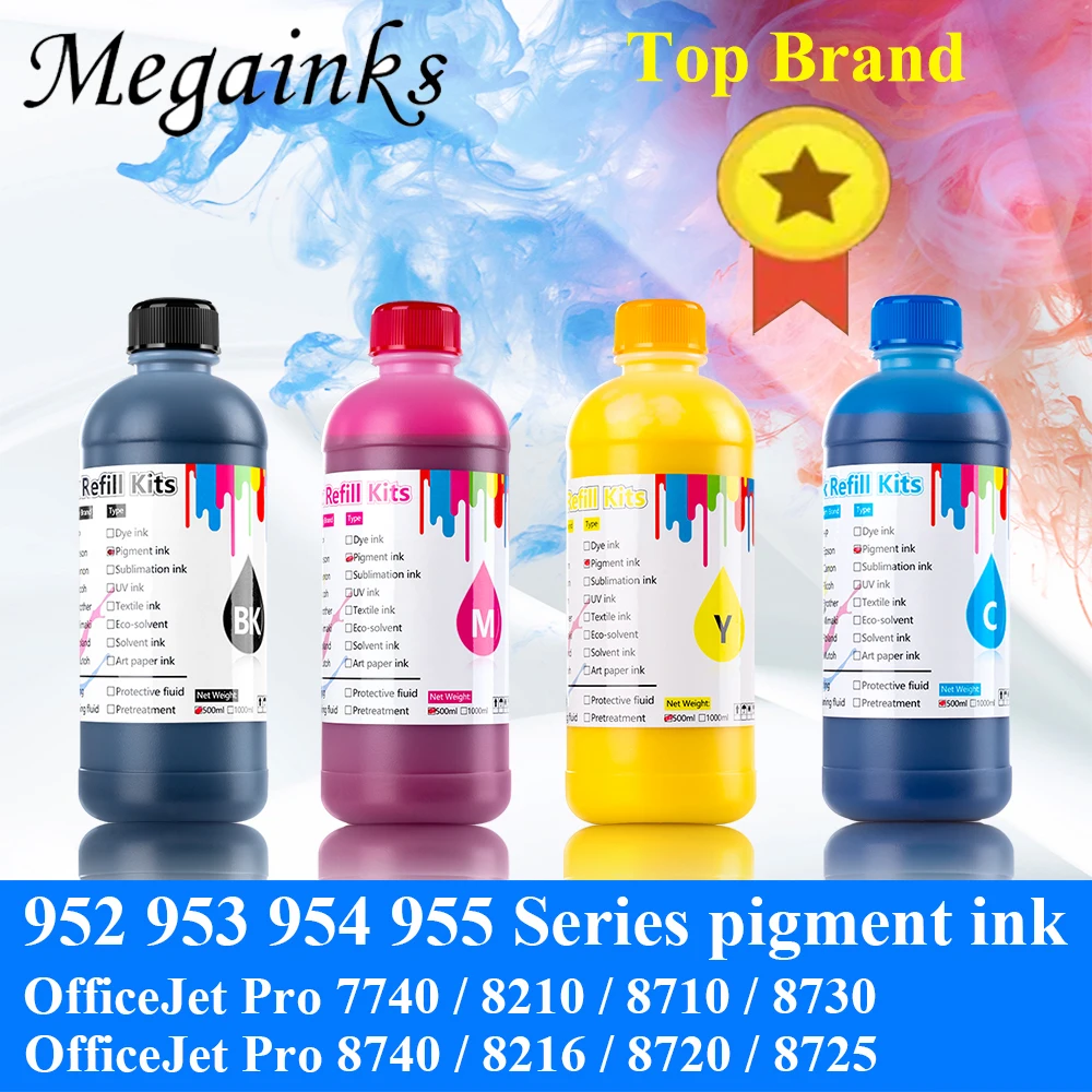 500 мл 954 954XL заправка СНПЧ чернила комплекты для HP OfficeJet Pro 7720 7740 8710 8715 8720 8730 8740 8210 8216