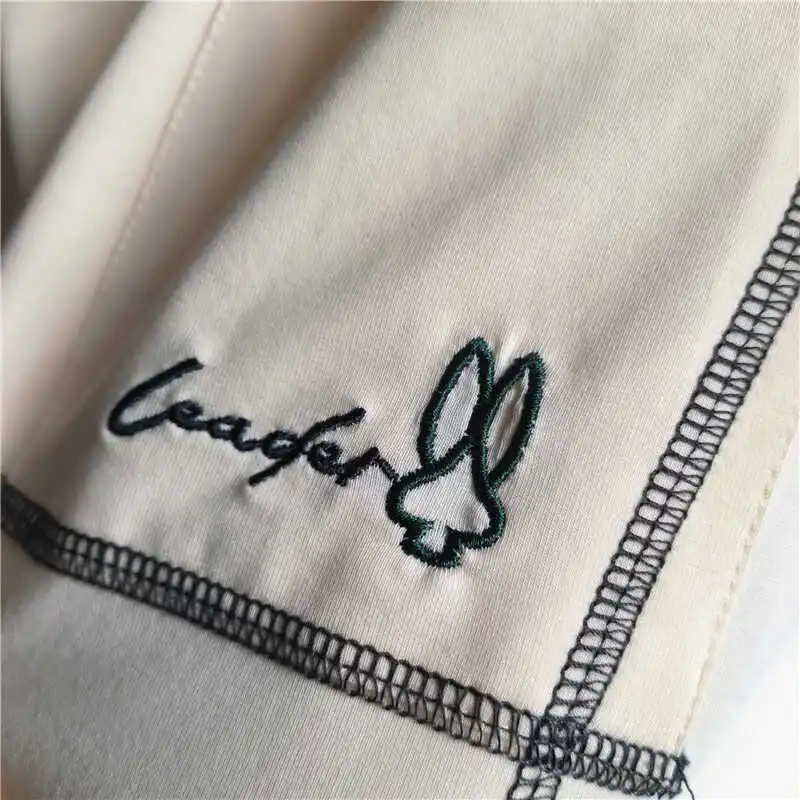 Отличная ткань для мужчин крутая хлопковая вышивка парная повседневный комплект