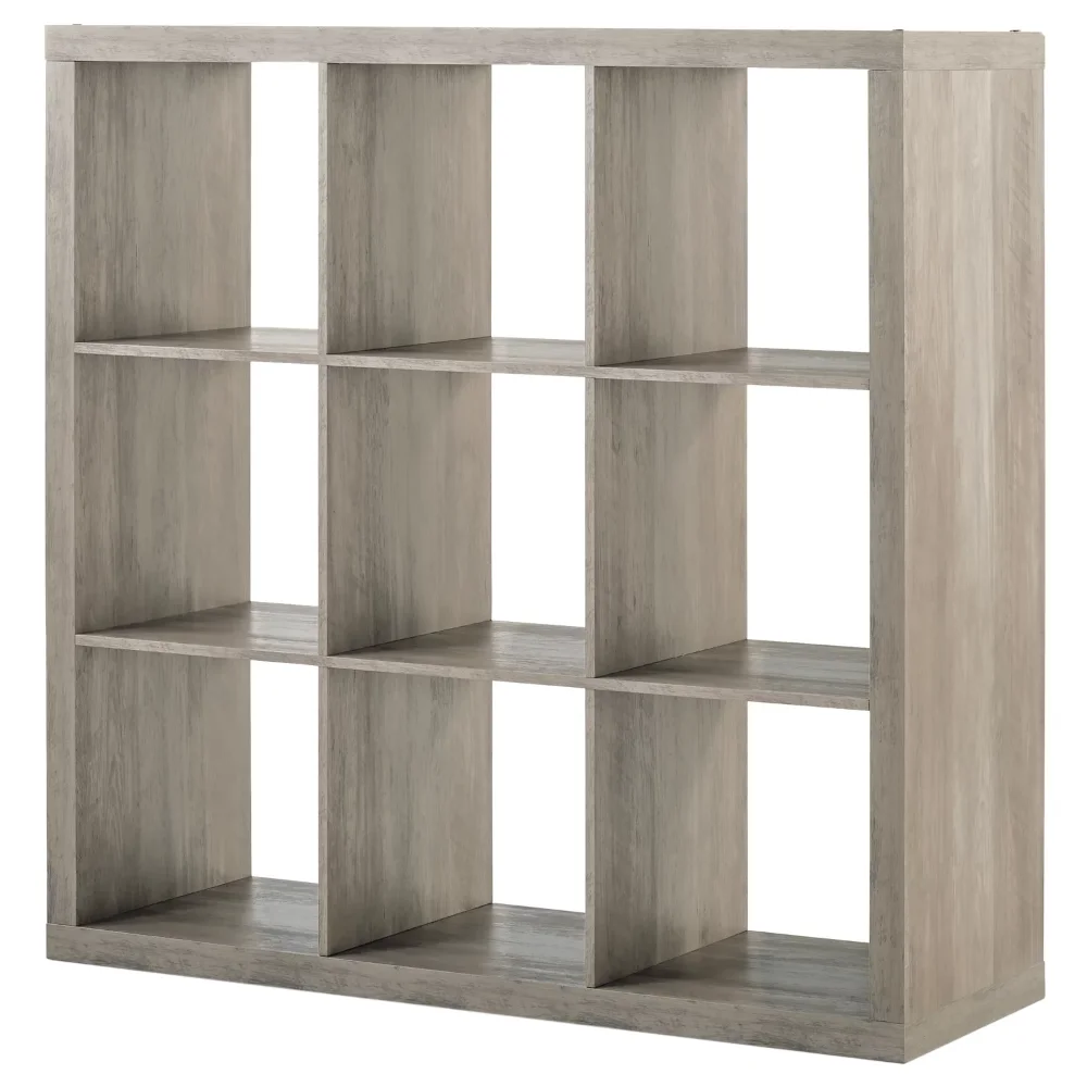 Better Homes & Gardens 9-Cube Storage Organizer, Rustic Gray furniture sideboard