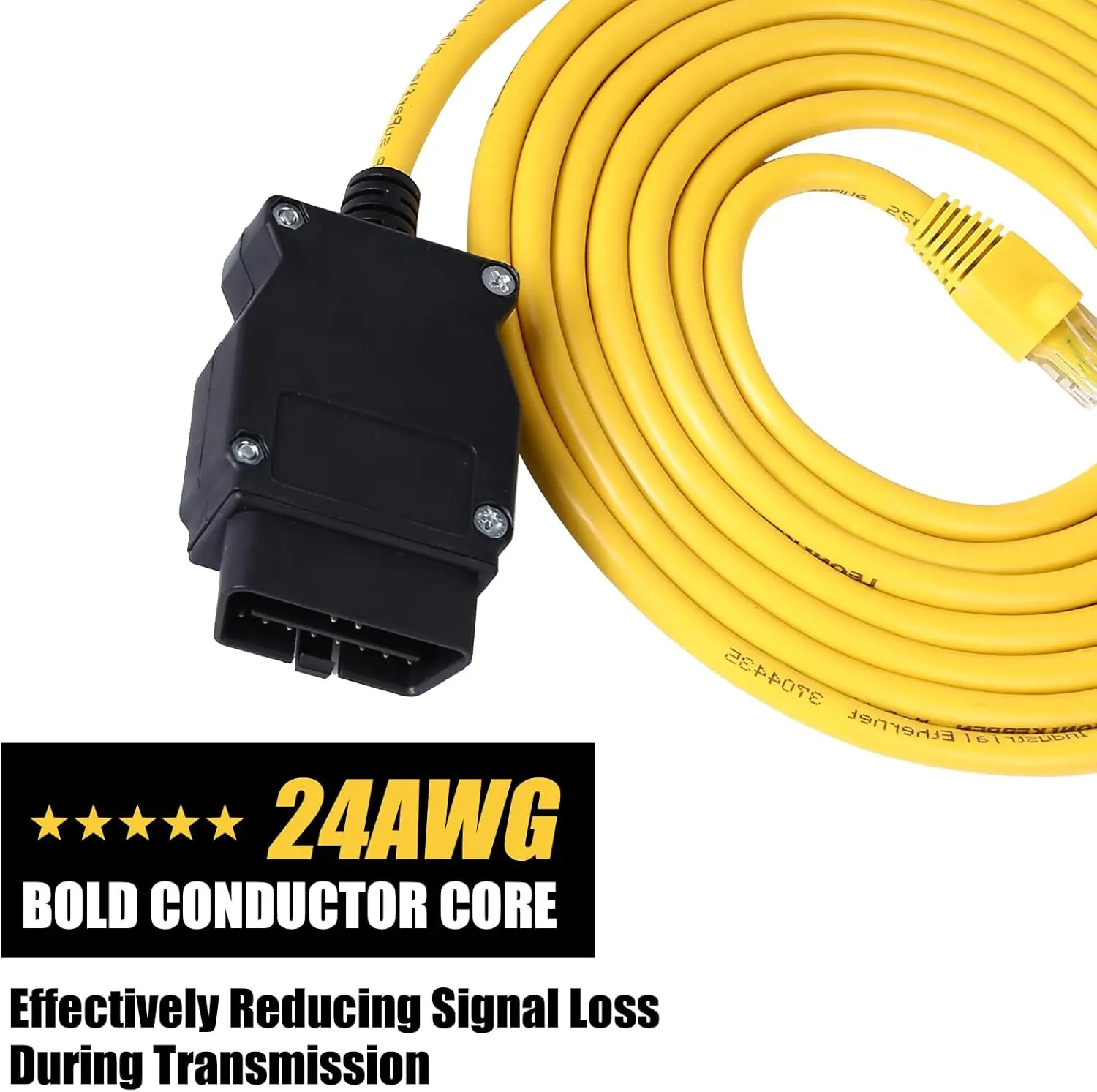 Кабель ENET OBD2 для BMW F-серии, кабель ENET RJ45, совместимый с OBD-кабелем, 6,6 футов2 м (art.: 3920da5bf37fc) - 3920da5bf37fc
