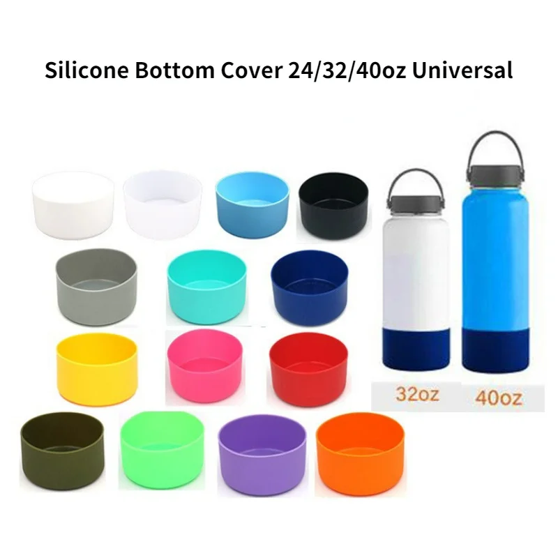 

12-40oz 7.5-9cm Tumbler Boot Bottles Sleeve Silicone Base Cup Non-slip Mat Coaster Anti-Slip Bottom Sleeves Cover