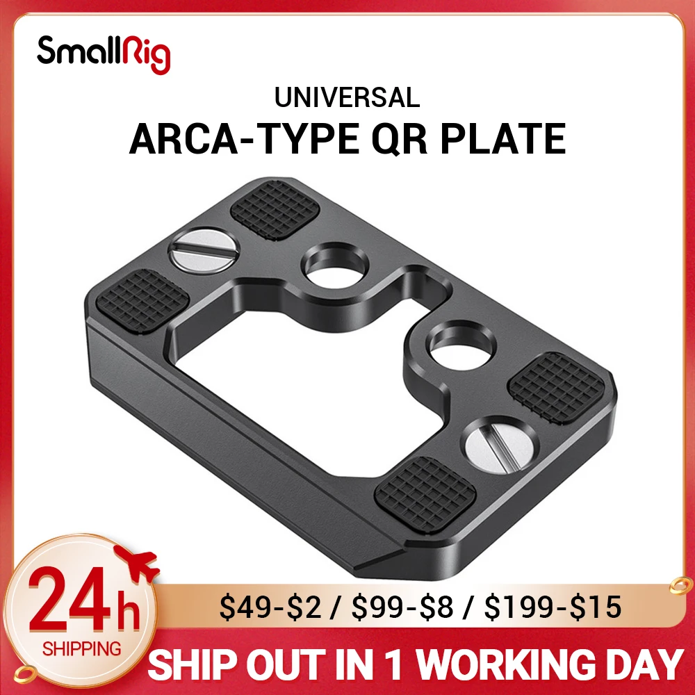 

SmallRig DSLR Camera Plate Arca Style Arca-Type Quick Release Plate for SmallRig Cage as SmallRig BMPCC 4K Cage 2389