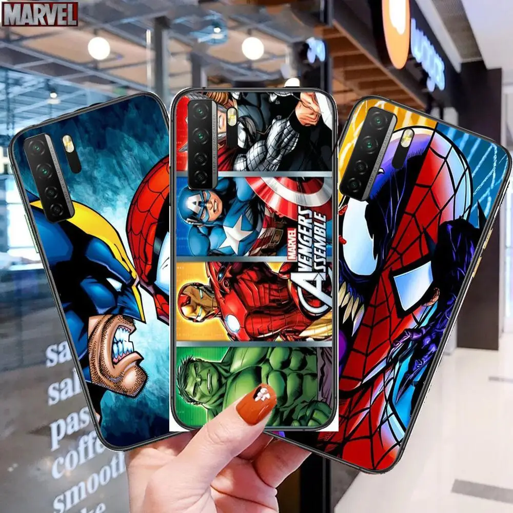 

Popularity Marvel phone case for Huawei Nova 8 7 6 SE 5T 7i 5i 5Z 5 4 4E 3 3i 3E 2i Pro Cases silicone design cover animated