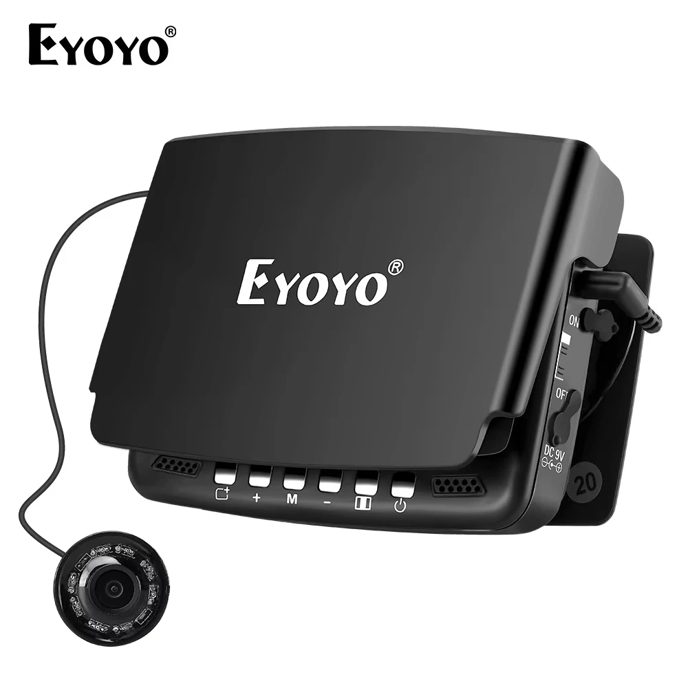 Eyoyo EF43A 4 3-дюймовый цветной дисплей подводный эхолот с функцией DVR подсветка
