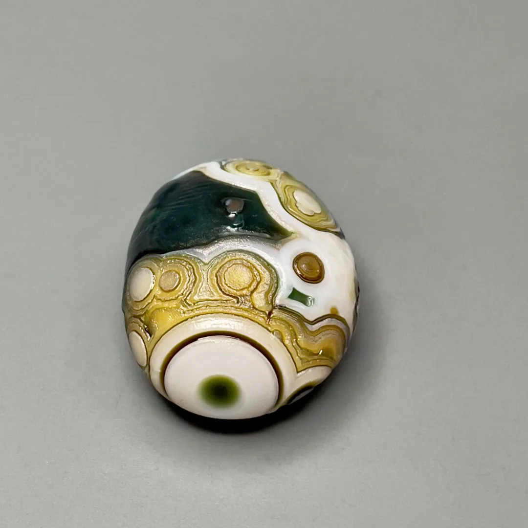 

Pure Natural Wishing Agate Rough Stone Colorful Flower Eye Agate Rare And Precious Bead For Jewelry DIY Decoration Amulet