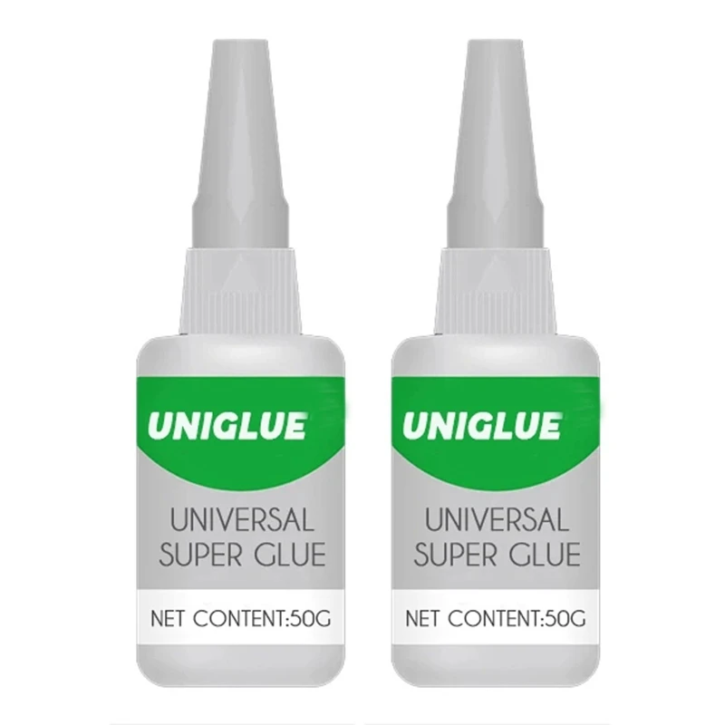 

2X Uniglue Universal Super Glue Strong Plastic Glue For Resin Ceramic Metal Glass