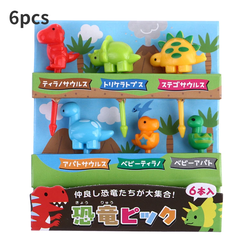 

6-10Pcs Cute Mini Animal Farm Cartoon Food Picks Children Snack Cake Dessert Food Fruit Fork Lunch Bento Accessories Party Decor