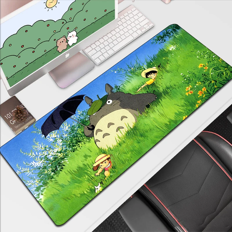 

Desk Accessories Totoro Extended Pad Mouse Mats Mousepad Anime Gamer Cabinet Games Computer Desks Keyboard Mat Gaming Office Pc