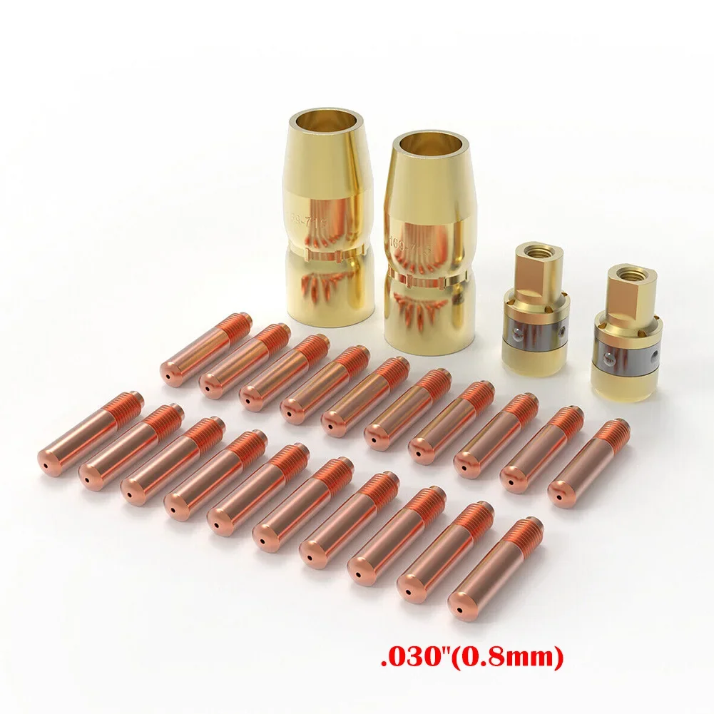 Фото Комплект горелок MIG для Miller M-100/150 и Hobart H-9/10 с медным соплом-диффузором, совместимый с YESWELDER. №2