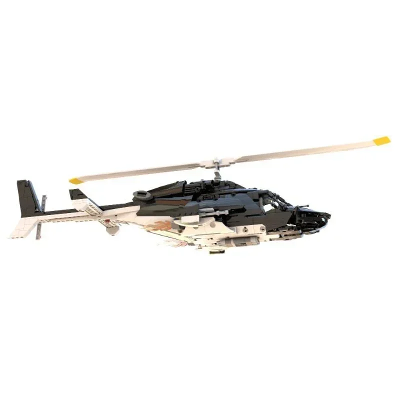 Moc строительные блоки знаменитый вертолет спецназа Airwolf модель технологии
