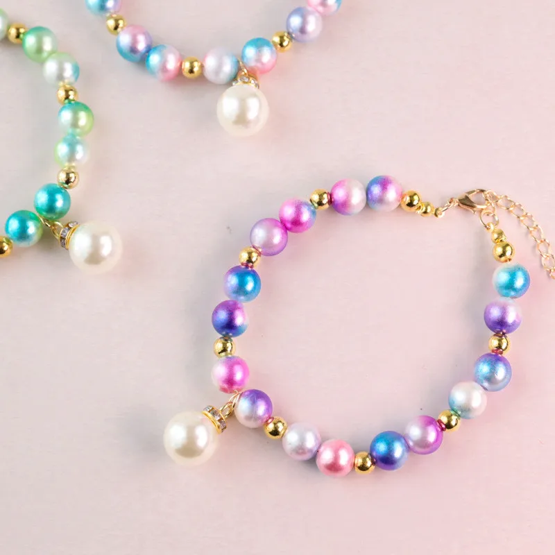 

Fashion Imitation Pearl Dog Necklace Pendants Cute Pet Collar Accessories Jewelry Neck Chain for Small Dog Collar Cat Collars