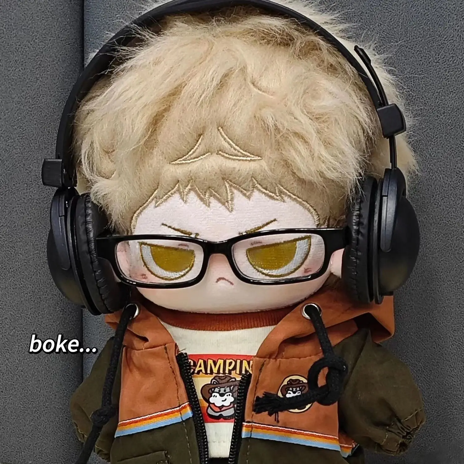 

20cm Haikyuu Kei Tsukishima Anime Cosplay Plush Cotton Body Cosplay Dress Up Clothes s Plushie Pillow Xmas Gift