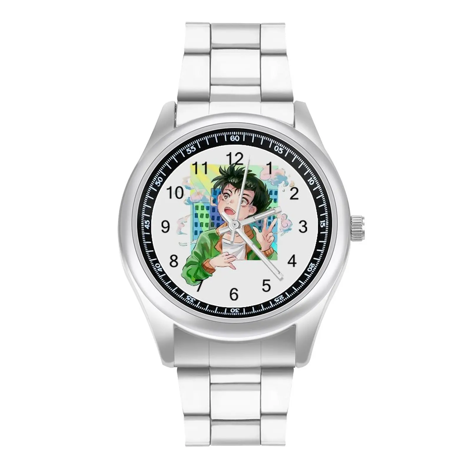 

Yusuke Window Quartz Watch Yuu Yuu Hakusho Affordable Elastic Wrist Watch Stainless Boys Travel Photo Wristwatch
