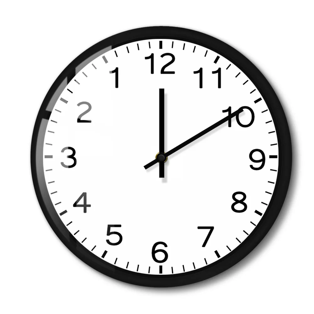 Запуск назад простые Легко читаемые настенные часы современный дизайн домашний