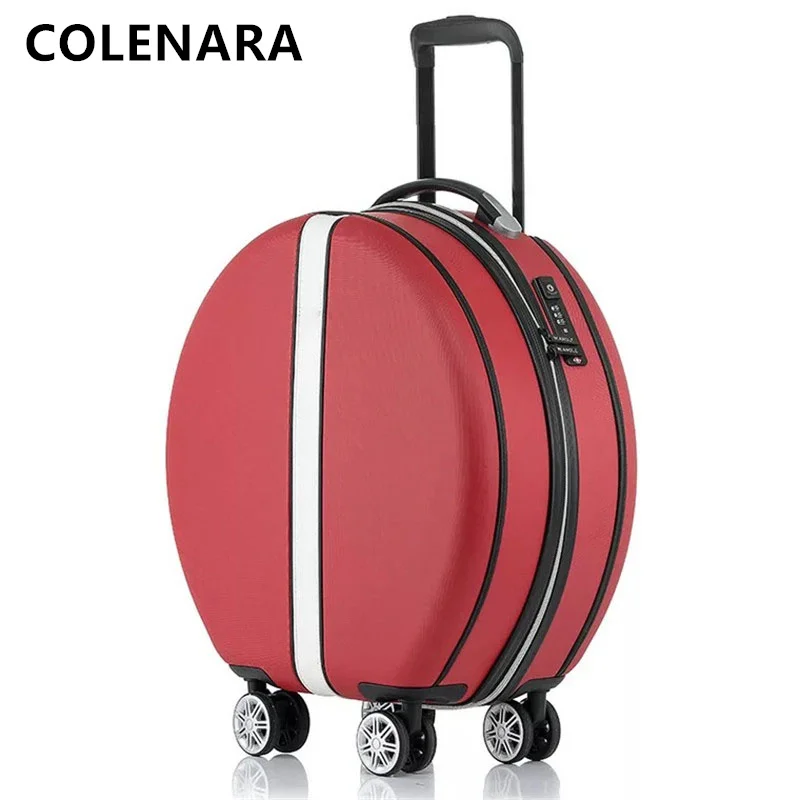 

Женский чемодан на колесиках COLENARA, модный универсальный Дорожный чемодан на колесиках, 18 дюймов