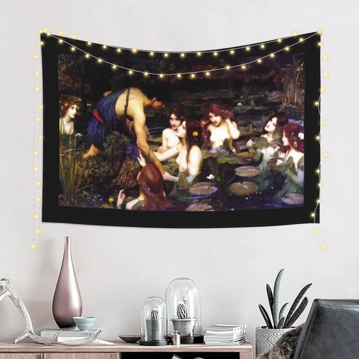 Гобелен Hylas and the Nymphs John William Waterhouse