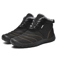 marson mens snow boots winter keep warm plus velvet cotton shoes male big size 39 46 light fashion non slip outdoor men shoes
