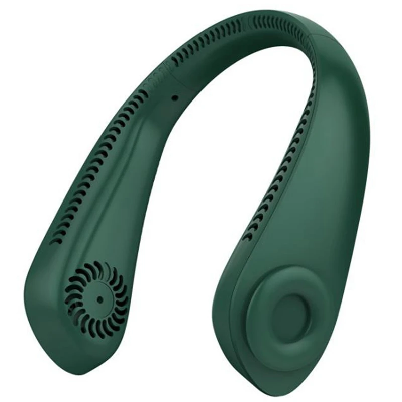 

Portable Hanging Neck Fan USB Rechargeable Adjustable Air Cooler Summer Outdoor Travel Handsfree Bladeless Cooler