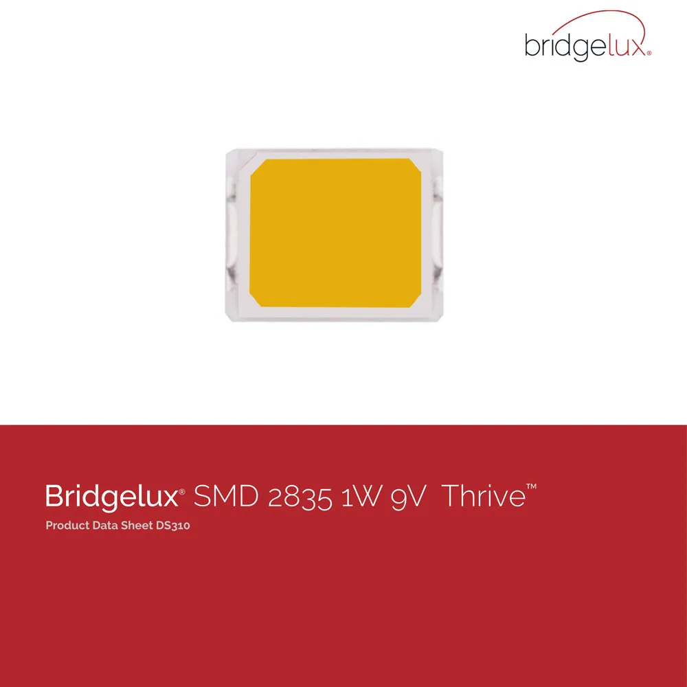 

CNDIYLF Thrive Ra97 Bridgelux SMD 2835 светодиодная лампа 1Вт 9В 100шт