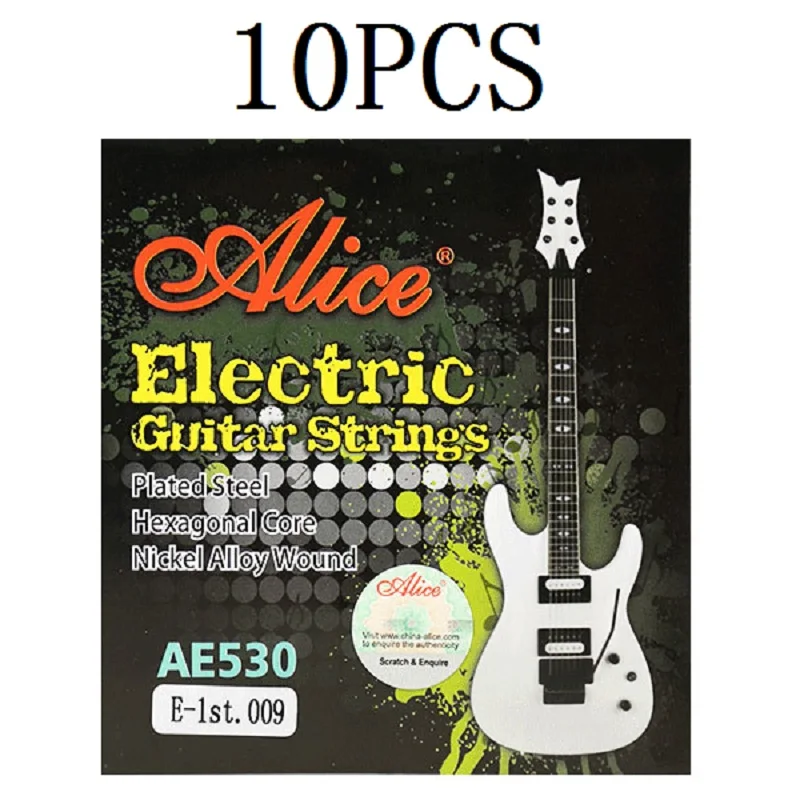 

10PCS Single Electric Guitar Strings AE530SL E-1st 009 Inch