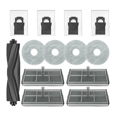Сменная основная щетка для Dreame S30 Pro Ultra, X40 Pro, Hepa фильтр, Швабра, тканевые пылесборники