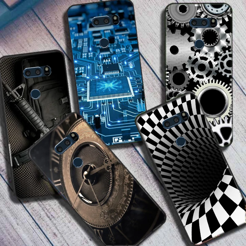 Чехол для LG V30 Plus мягкий силиконовый чехол с 3D чипом материнской платы телефона