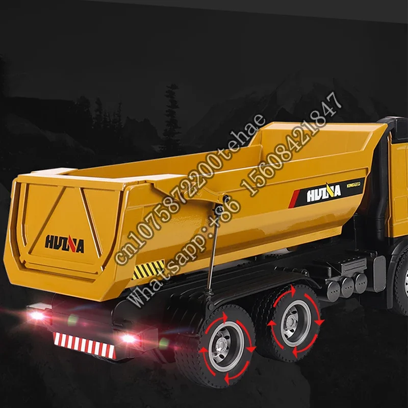 HUINA 1/14 1582 RTR металлический радиоуправляемый самосвал 2 4G с дистанционным