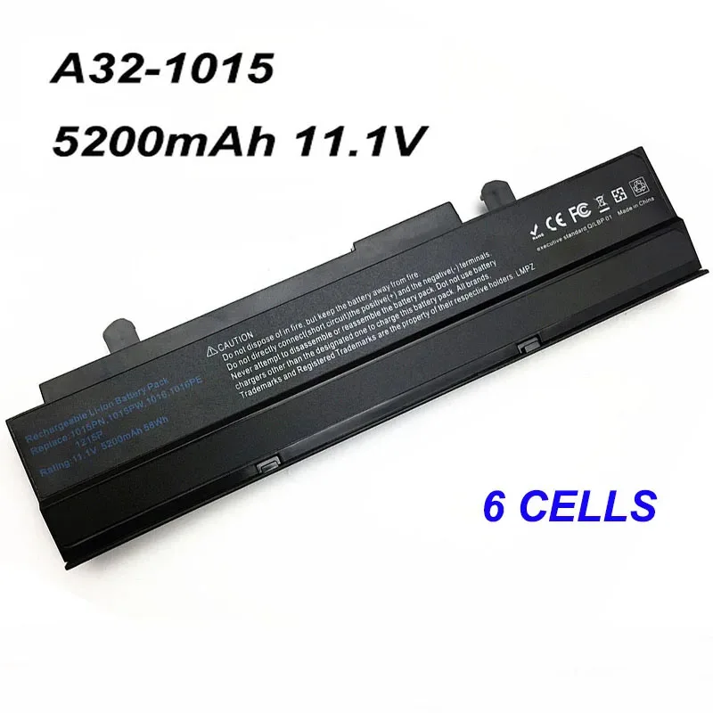Флейта A32-1015 6cell 5200mAh AL31-1015 Eee PC 1015 1015P 1016PE 1215N 1011PX 1011P R051CX VX6