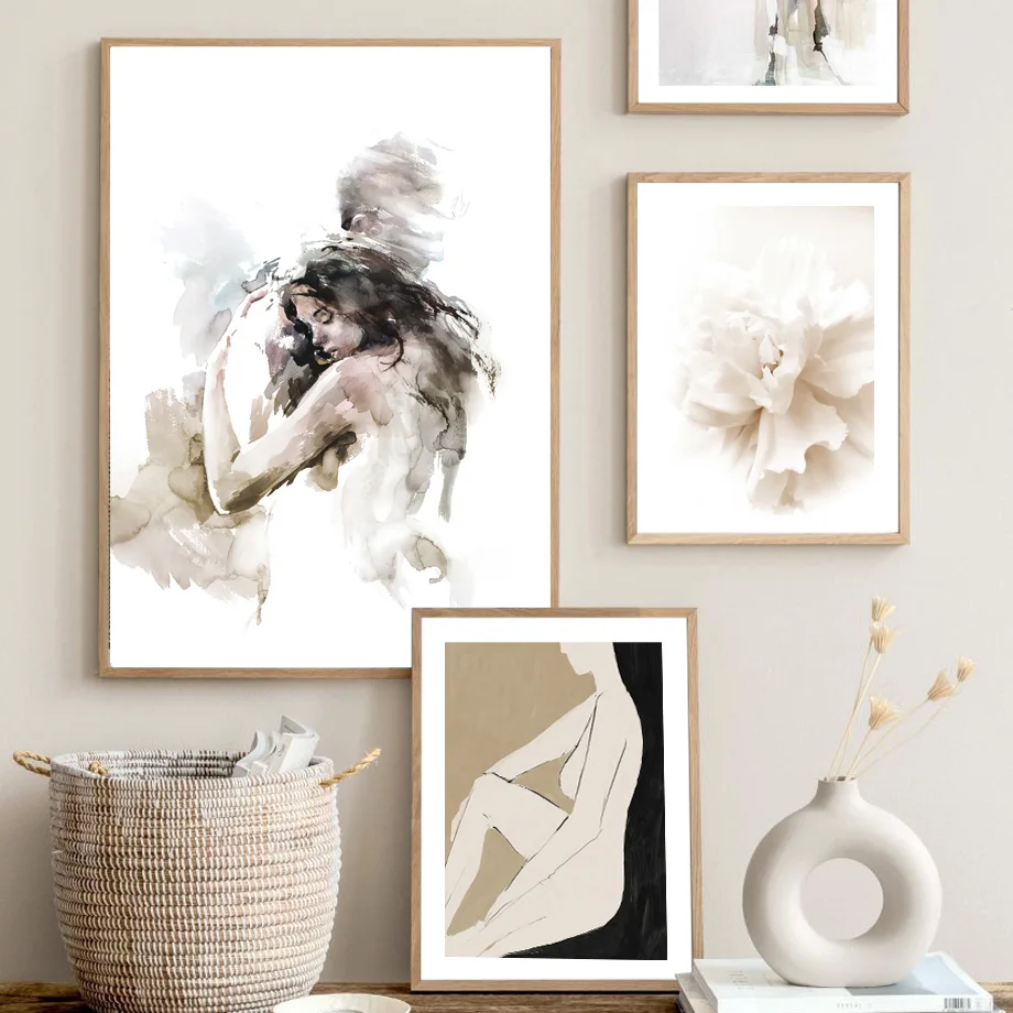 Печать на холсте 7-Space Акварельные постеры для влюбленных