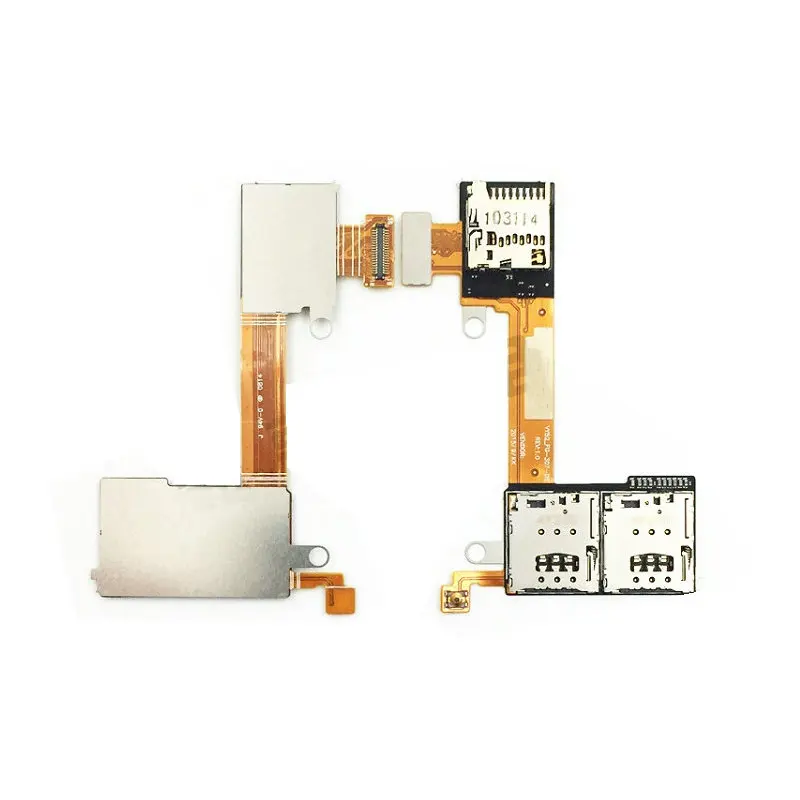 Высококачественный двойной слот для Sim-карты SD кардридер гнездо держатель гибкий