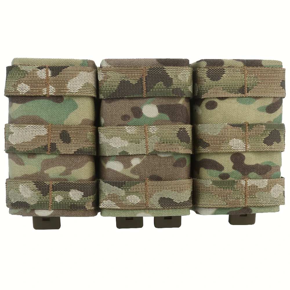 Tactifans Triple Tall 5.56 M4 KYWI Magazine Pouch Insert Open Malice Clip Strap 500D Nylon Tactical Hunting Airsoft Accessories