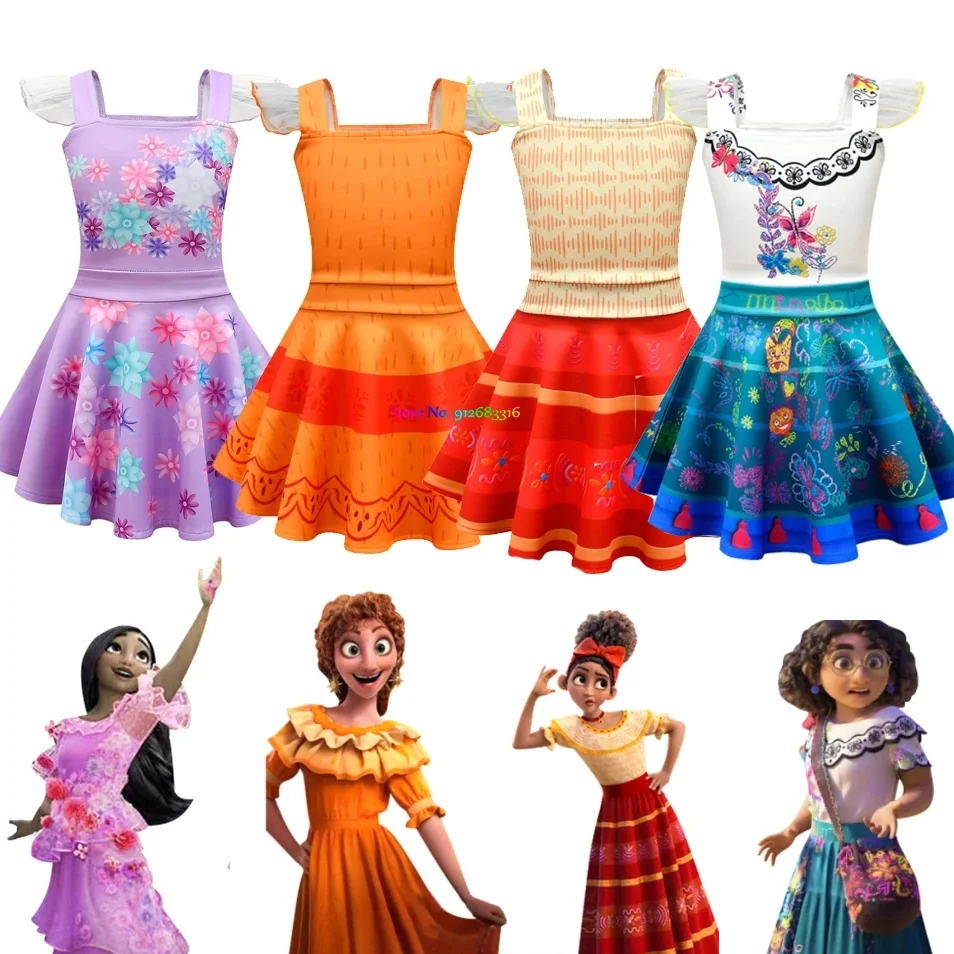 Детское летнее платье для девочек принцессы с короткими рукавами и оборками по