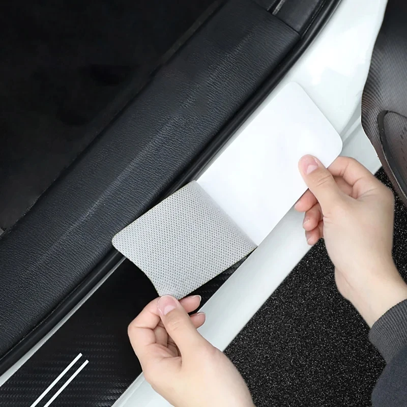 Фото Защитная наклейка из углеродного волокна на порог двери автомобиля для Honda FIT Insight Vezel Civic CRV Accord CRZ CRX Jazz HRV Stepwgn Pilot Odyssey №4