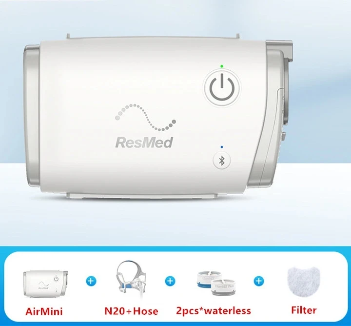 

Resmed AirMini CPAP (полный комплект), автоматический CPAP портативный домашний Bluetooth Медицинский анти-Храп апноэ CPAP