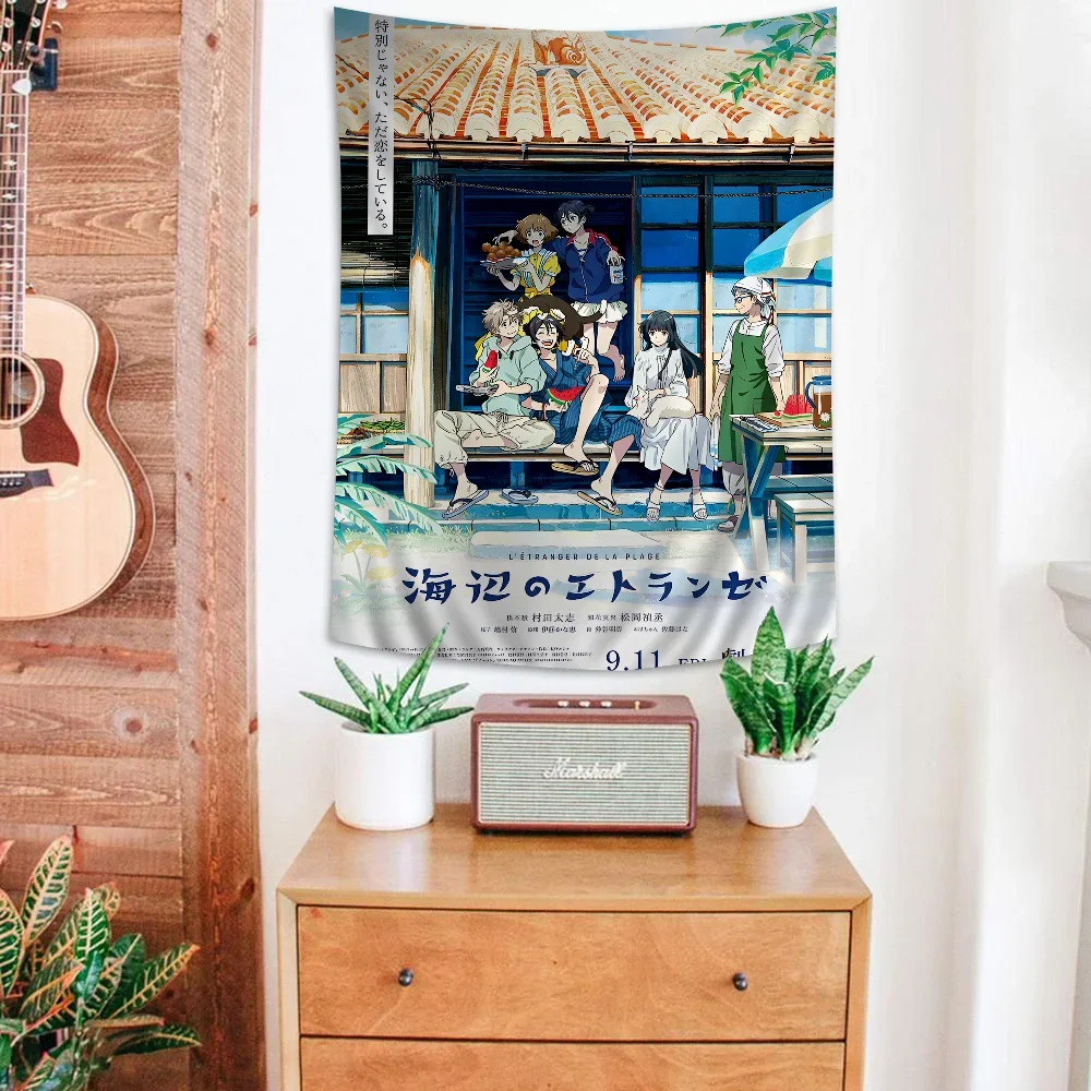 Цветной гобелен Umibe No Etranger настенный подвесной Таро хиппи настенные коврики Dorm