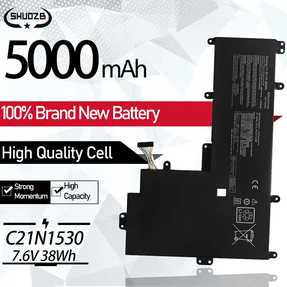 Новинка C21N1530 Аккумулятор для ноутбука Asus Chromebook C202 C202SA C202SA-2A Series VivoBook E201NA 7,6 В 38 Вт/ч бесплатные инструменты SHUOZB