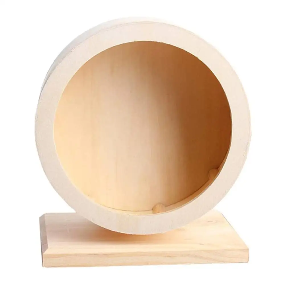 Колесо для упражнений домашних животных хомяк деревянное беззвучное колесо бега