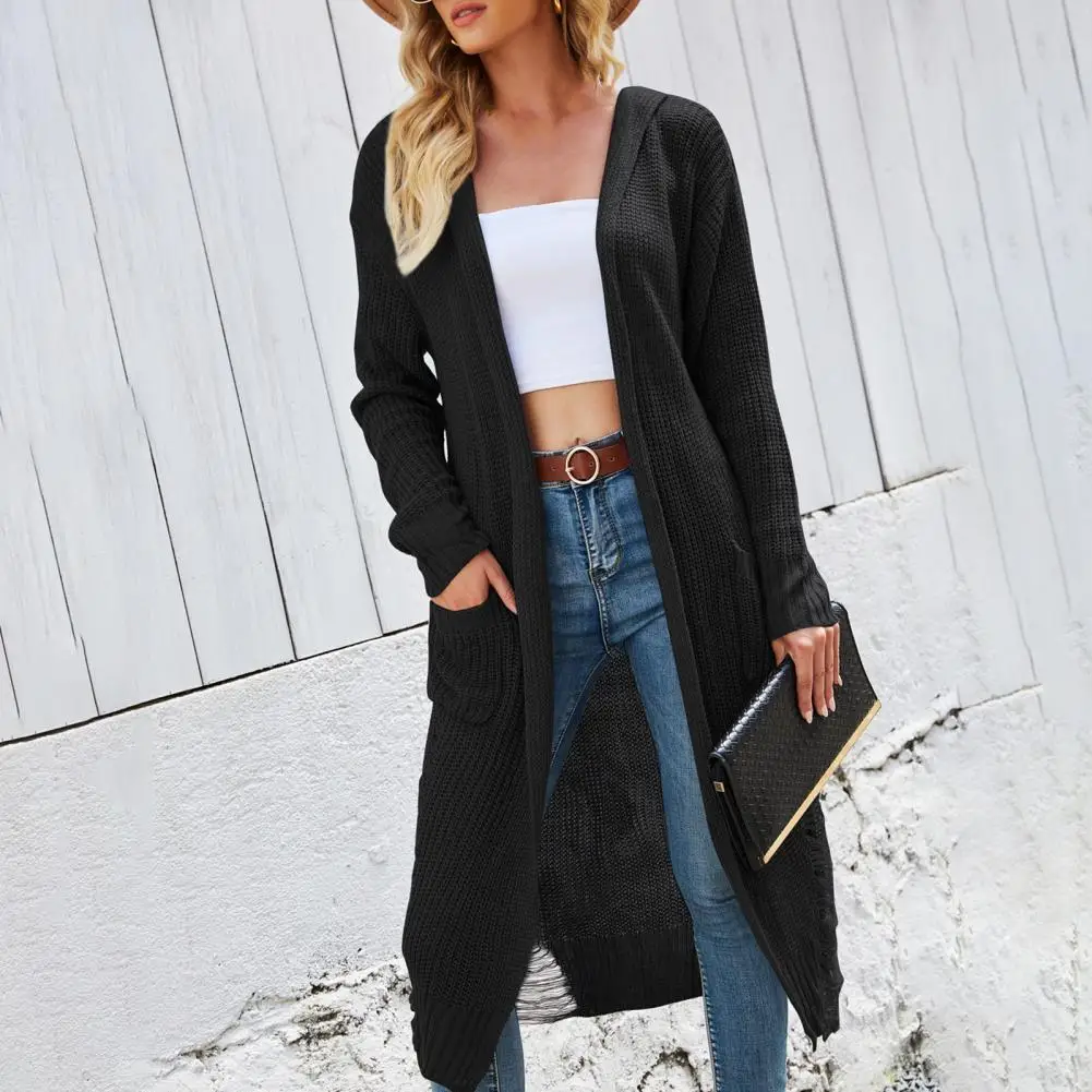 

Stylish Autumn Jacket Mid Length Casual Jacket Mid-calf Length Lady Coat