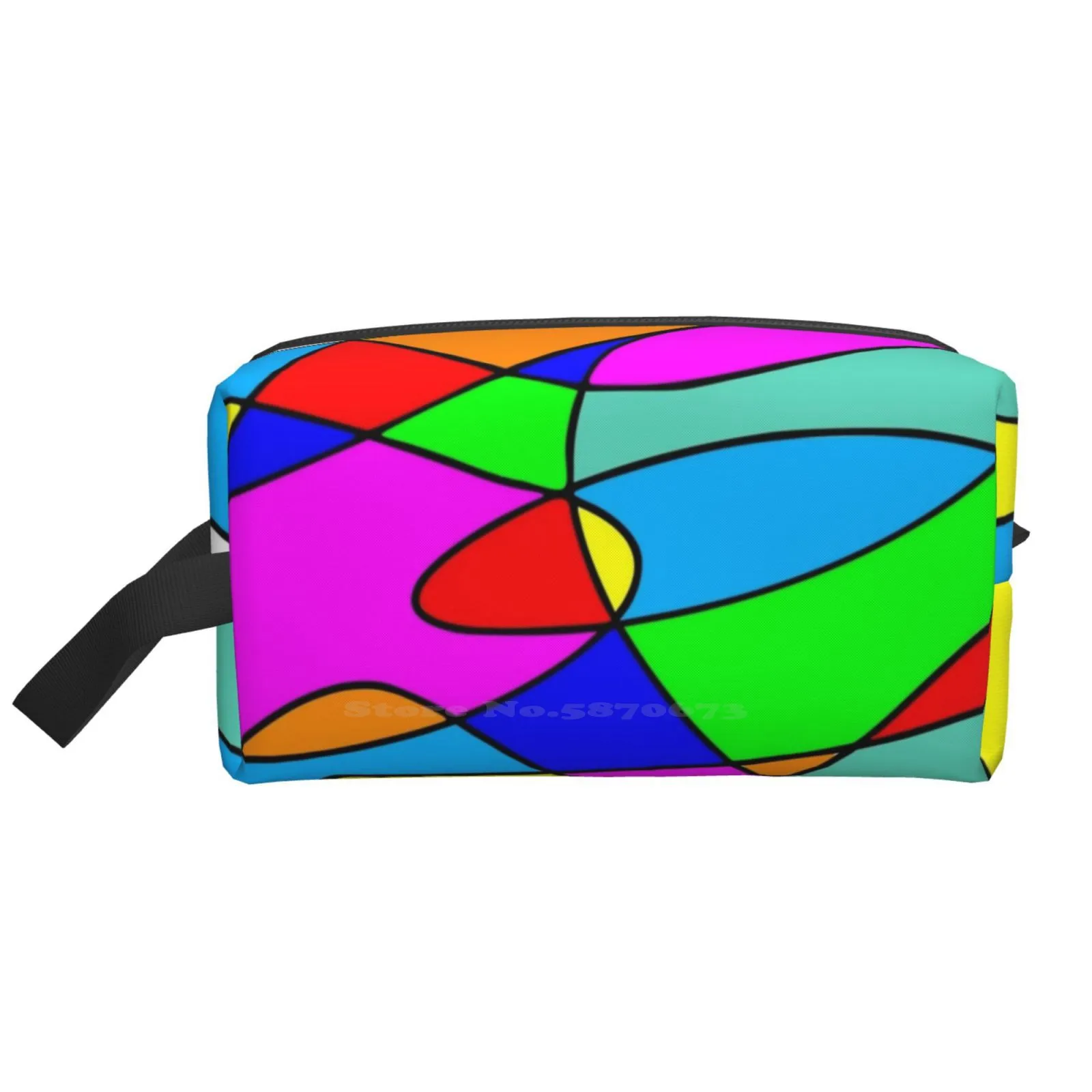 

Psychedelic Shades Man Data Cable Usb Bag Travel Sport Storge Bags Colour Color Random Psychedelic Squiggle Rave Psy Waves Tie