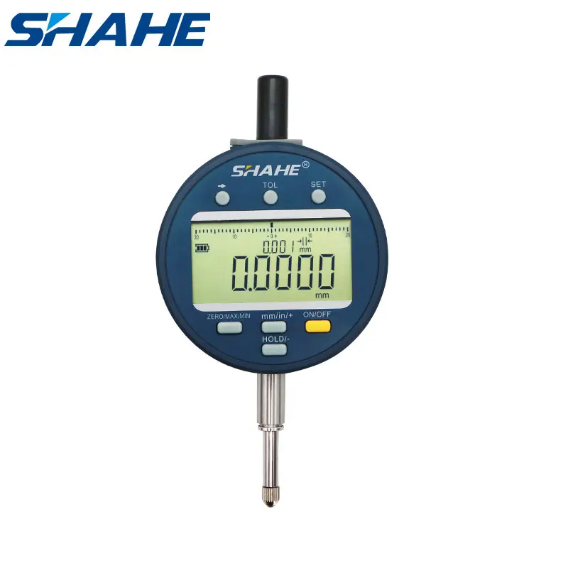 

SHAHE High Accuracy 0.003 mm Digital Dial Indicator Resolution 0.0005 mm Indicator Measurement Instrument Gauge Tool