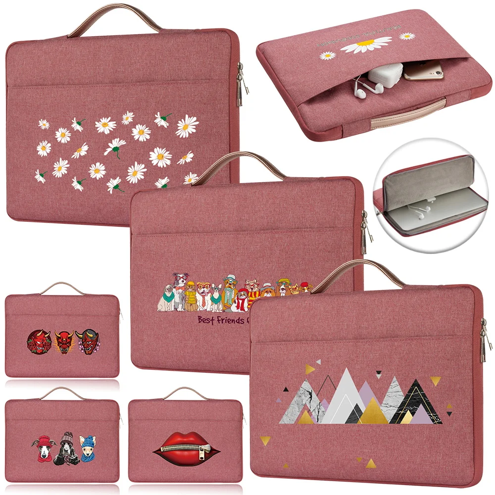 

Laptop Bag Case for Macbook Notebook Bag Handbag Universal Briefcase Bag Computer Fabric Sleeve Case Accessories