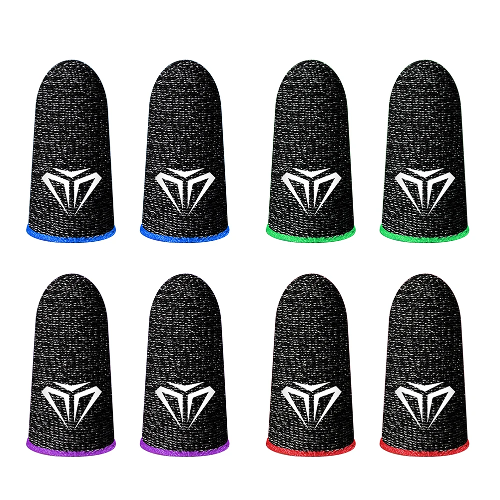 

1Pair Mobile Game Fingertip Gloves for PUBG Gamer Sweatproof Anti-slip Touch Screen Finger Cover Breathable Fingertips Sleeve