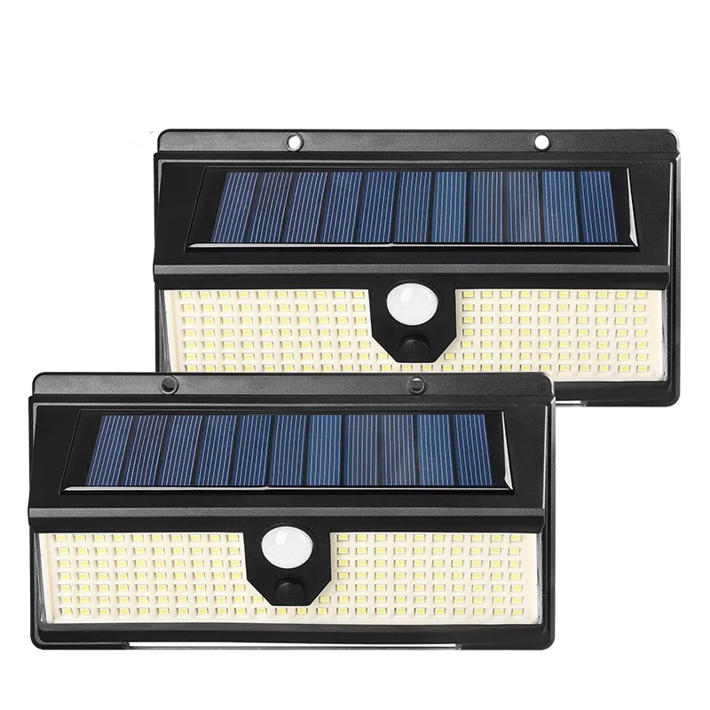 

IP65 Waterproof Sensor Lighting Solar Wall Lamps Solar 4 Working Mode Outdoor 190LED 4Pcs Solar Motion Garden Decoration Lights