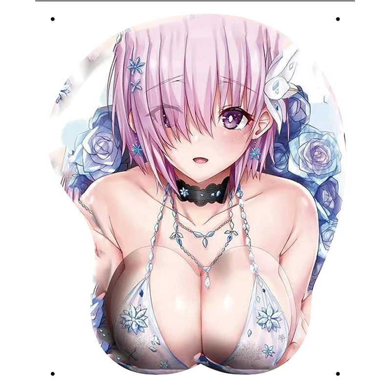 

Anime mousepad dos desenhos animados descanso de pulso grande macio mama 3d gaming mouse pad