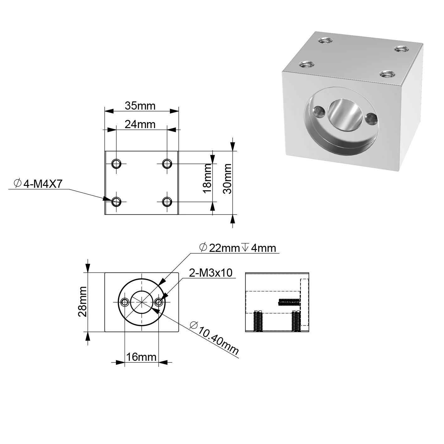 

Кронштейн гайки T8 GKTOOLS