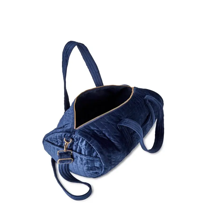 Women’s Soft Quilted Duffle Bag Navy Blue