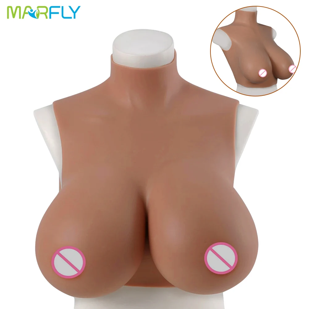 Huge Silicone Artificial Breast Forms Fake Boobs Chest Shemale Cosplay Crossdressering DragQueen Sissy Transgender Postoperative